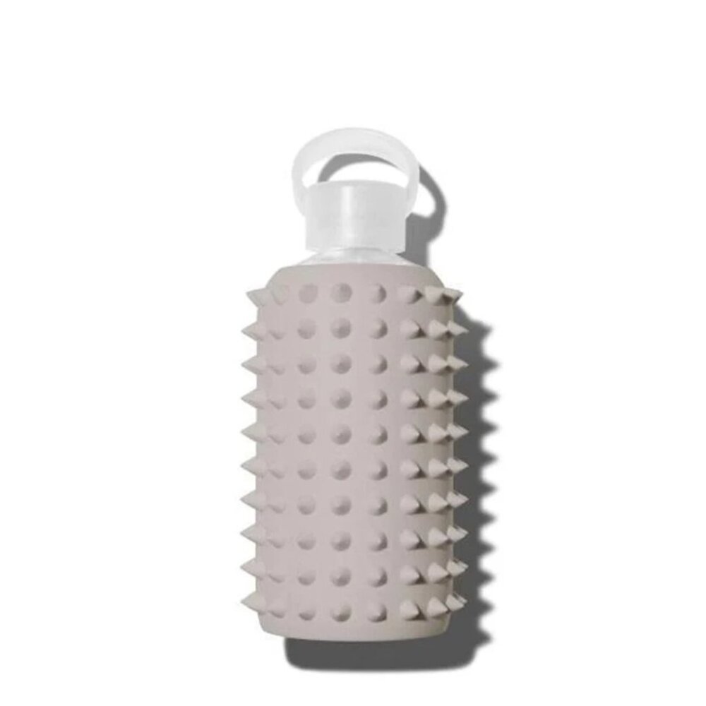 BKR Glass Water Bottle Spiked Heather (Opaque Concrete Gray) Little 16oz/500ml
